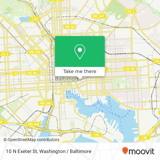 10 N Exeter St, Baltimore, MD 21202 map