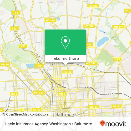 Ugele Insurance Agency, 408 E 25th St map