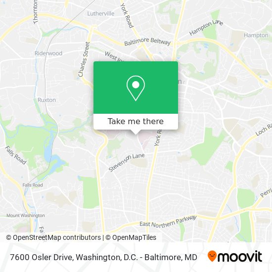 7600 Osler Drive map