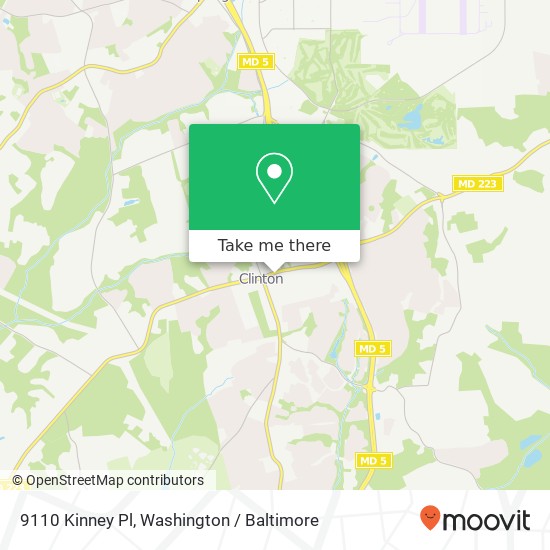 9110 Kinney Pl, Clinton, MD 20735 map