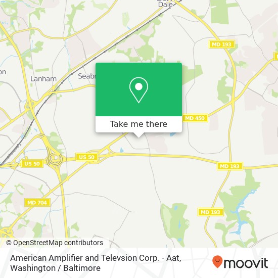 Mapa de American Amplifier and Televsion Corp. - Aat, 4481 Nicole Dr