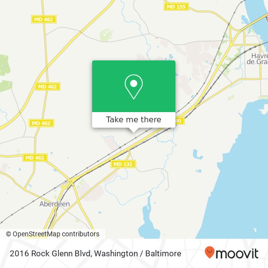 Mapa de 2016 Rock Glenn Blvd, Havre de Grace, MD 21078