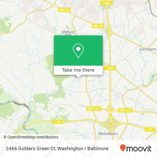 2466 Golders Green Ct, Windsor Mill, MD 21244 map