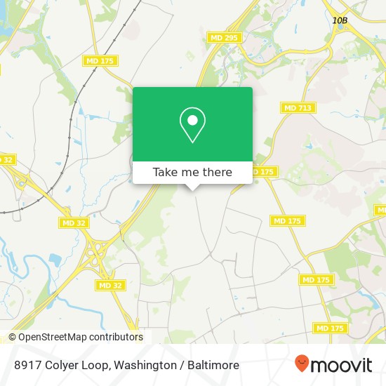 Mapa de 8917 Colyer Loop, Fort Meade, MD 20755