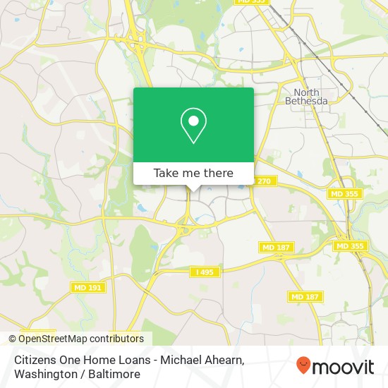 Mapa de Citizens One Home Loans - Michael Ahearn, 6903 Rockledge Dr