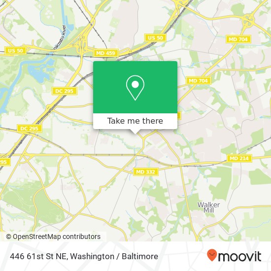 446 61st St NE, Washington, DC 20019 map