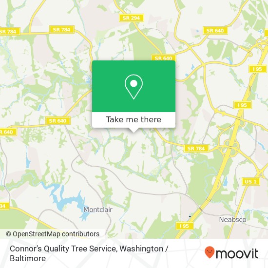 Mapa de Connor's Quality Tree Service, Danville Rd