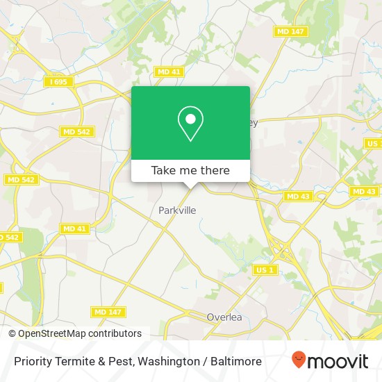 Priority Termite & Pest, 8503 Harford Rd map