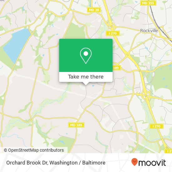 Orchard Brook Dr, Potomac, MD 20854 map