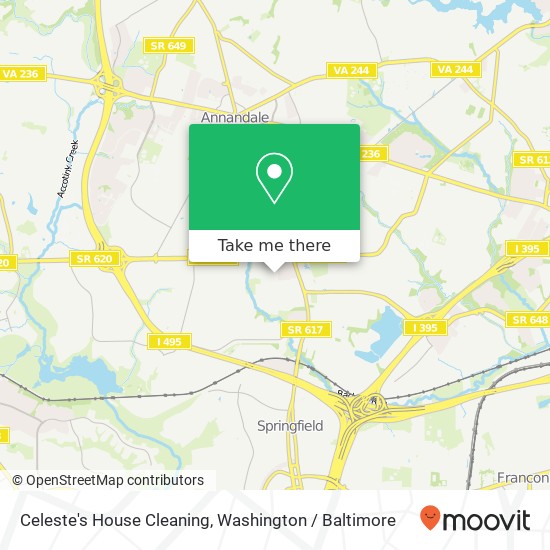 Celeste's House Cleaning map