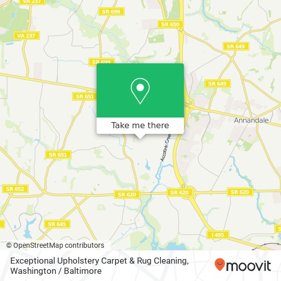 Mapa de Exceptional Upholstery Carpet & Rug Cleaning, 8326 Toll House Rd