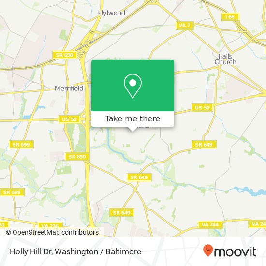 Holly Hill Dr, Falls Church, VA 22042 map