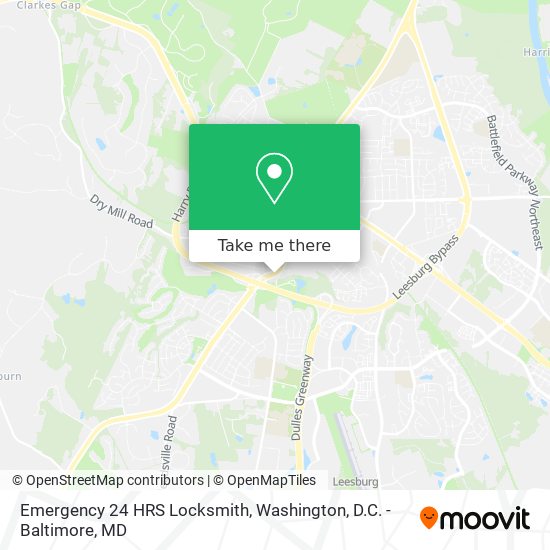 Mapa de Emergency 24 HRS Locksmith