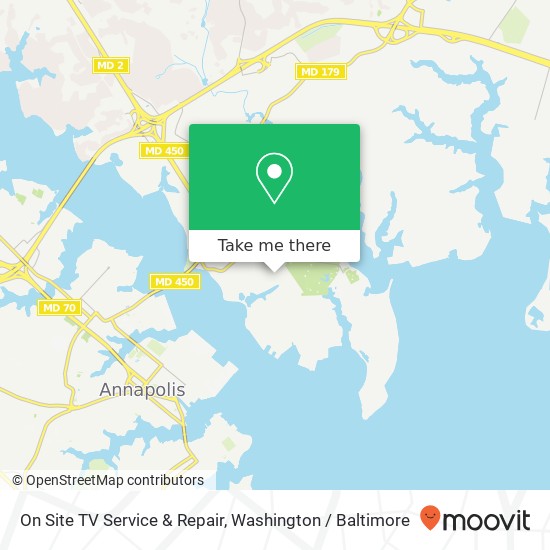 Mapa de On Site TV Service & Repair, 347 Kinkaid Rd