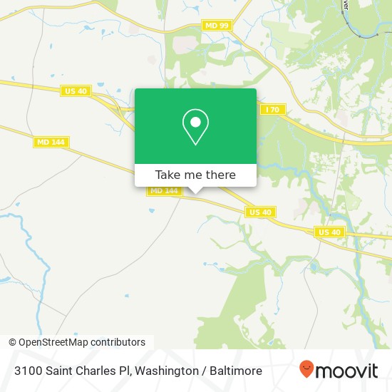 Mapa de 3100 Saint Charles Pl, Ellicott City, MD 21042