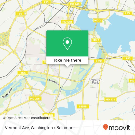 Mapa de Vermont Ave, Halethorpe, MD 21227