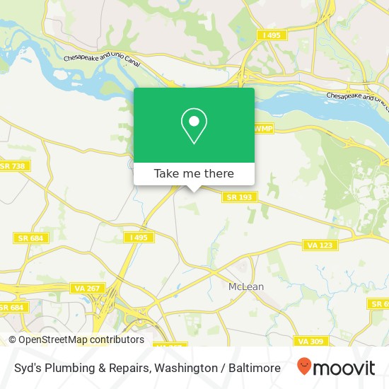Syd's Plumbing & Repairs, 940 Dead Run Dr map