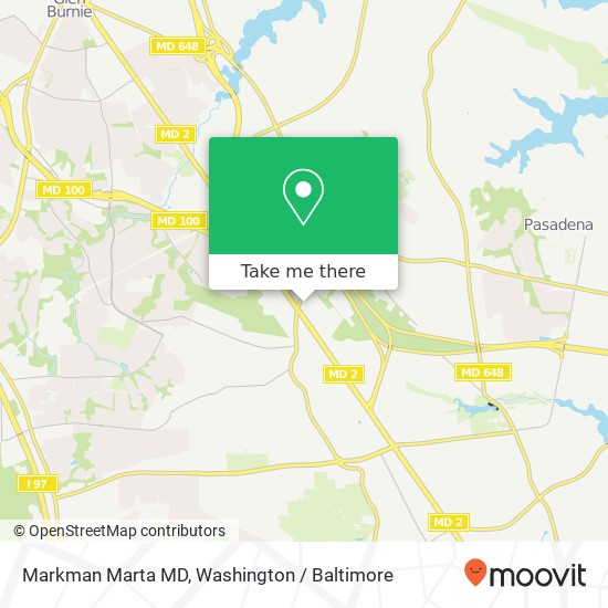 Mapa de Markman Marta MD, 8105 Ritchie Hwy