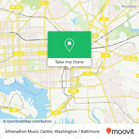 Athenaikon Music Center, 4717 Eastern Ave map