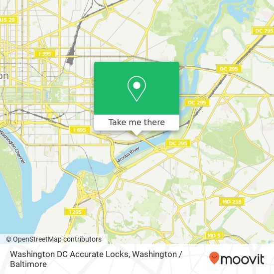 Washington DC Accurate Locks, 1539 Pennsylvania Ave SE map