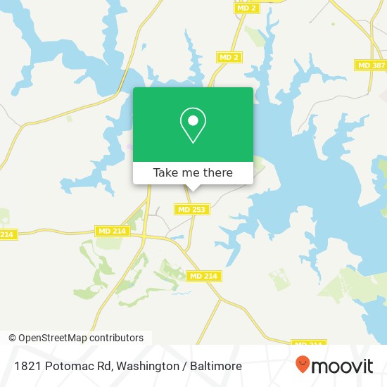 1821 Potomac Rd, Edgewater, MD 21037 map