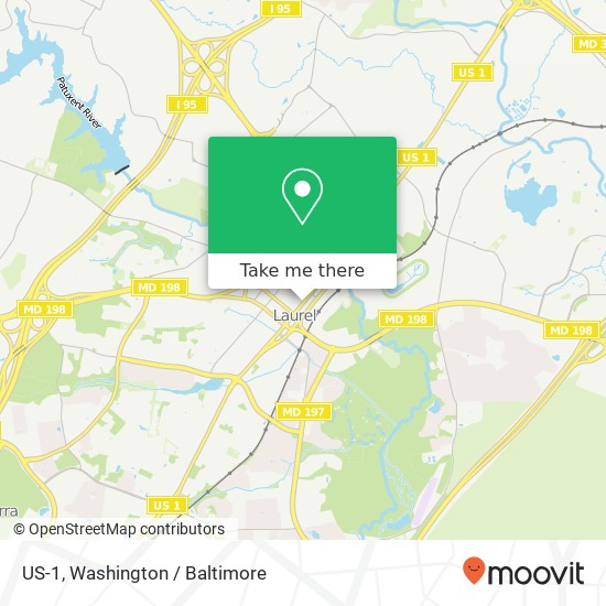 Mapa de US-1, Laurel, MD 20707