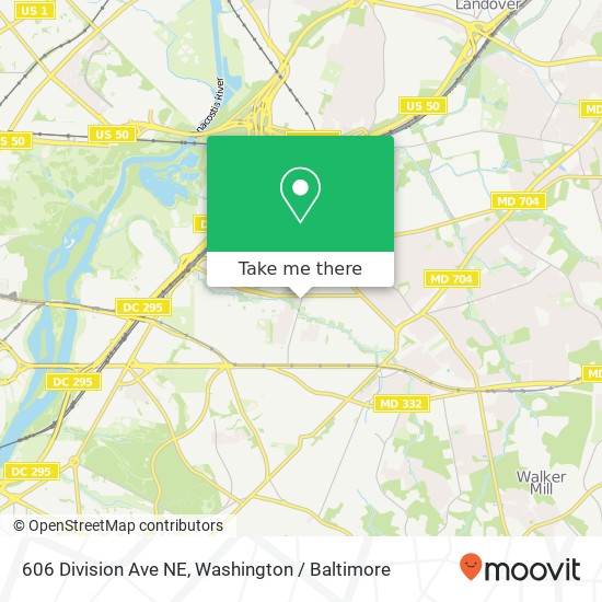 606 Division Ave NE, Washington, DC 20019 map