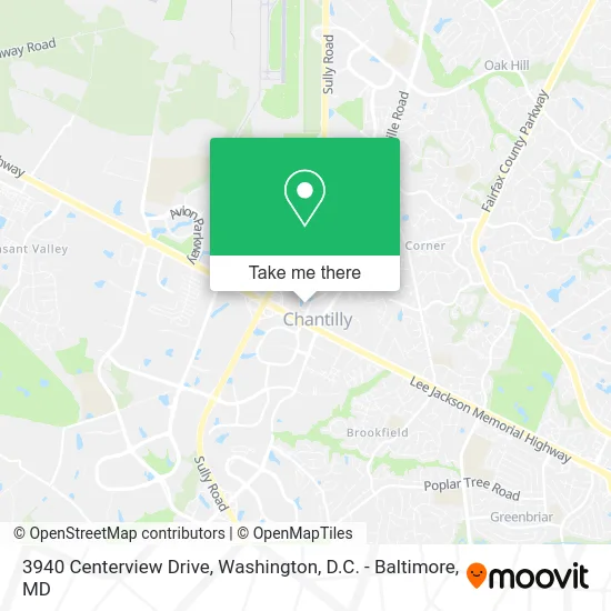 3940 Centerview Drive map