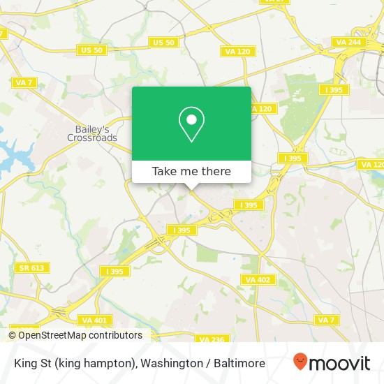 King St (king hampton), Alexandria, VA 22302 map