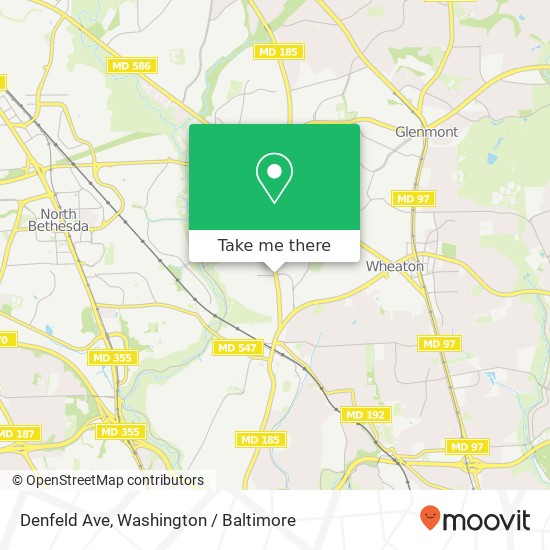 Denfeld Ave, Silver Spring, MD 20902 map