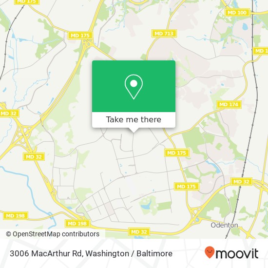 Mapa de 3006 MacArthur Rd, Fort Meade, MD 20755