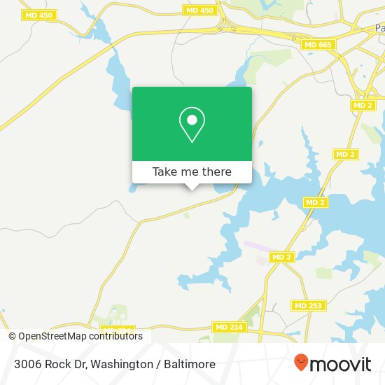 Mapa de 3006 Rock Dr, Riva, MD 21140