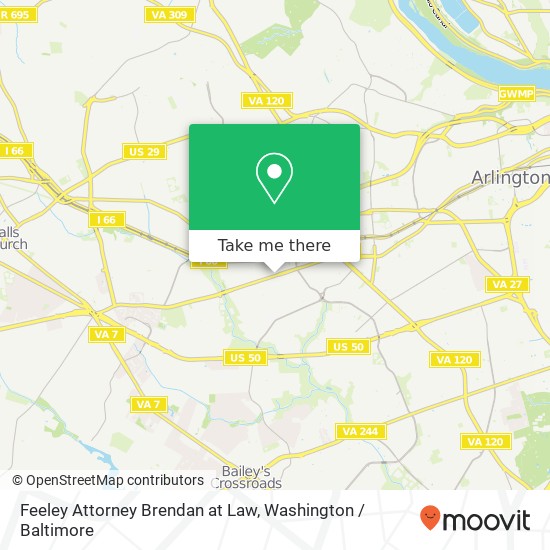 Mapa de Feeley Attorney Brendan at Law, 5231 Wilson Blvd
