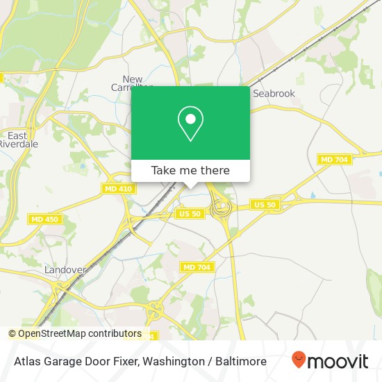 Mapa de Atlas Garage Door Fixer, 8181 Professional Pl