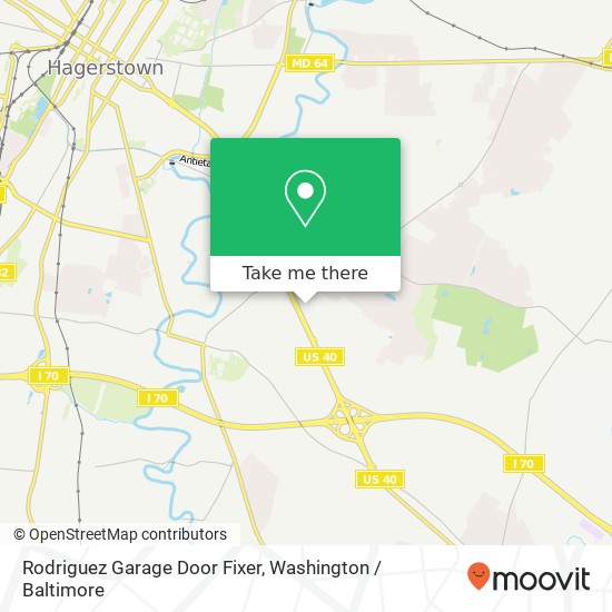 Mapa de Rodriguez Garage Door Fixer, 1800 Dual Hwy