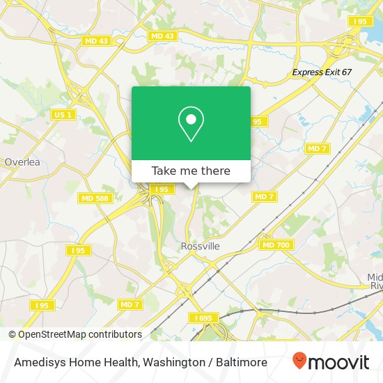 Mapa de Amedisys Home Health, 7106 Ridge Rd