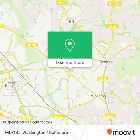 MD-185, Silver Spring, MD 20902 map