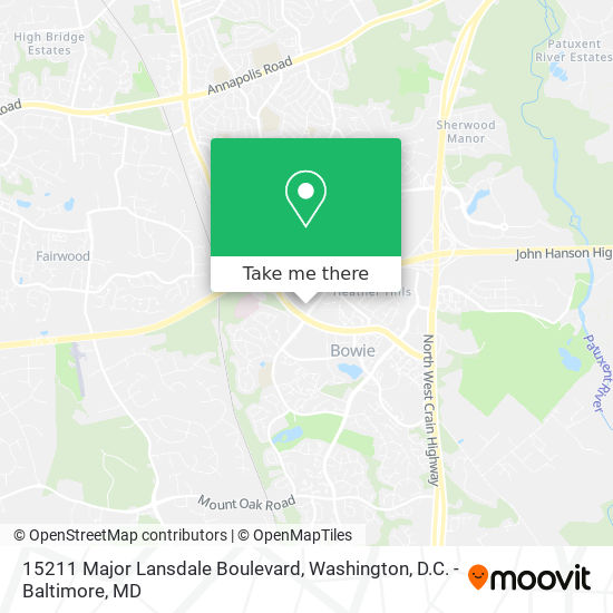 Mapa de 15211 Major Lansdale Boulevard