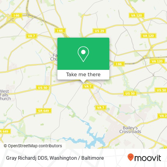Mapa de Gray Richardj DDS, 6319 Castle Pl