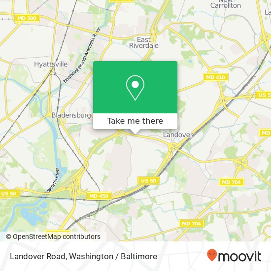 Landover Road, Landover Rd, Cheverly, MD, USA map