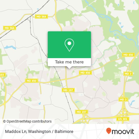 Mapa de Maddox Ln, Bowie (BOWIE), MD 20715