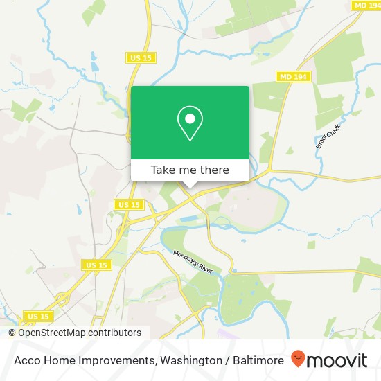 Mapa de Acco Home Improvements, 8038 Liberty Rd