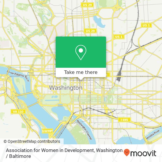 Association for Women in Development, 666 11th St NW map