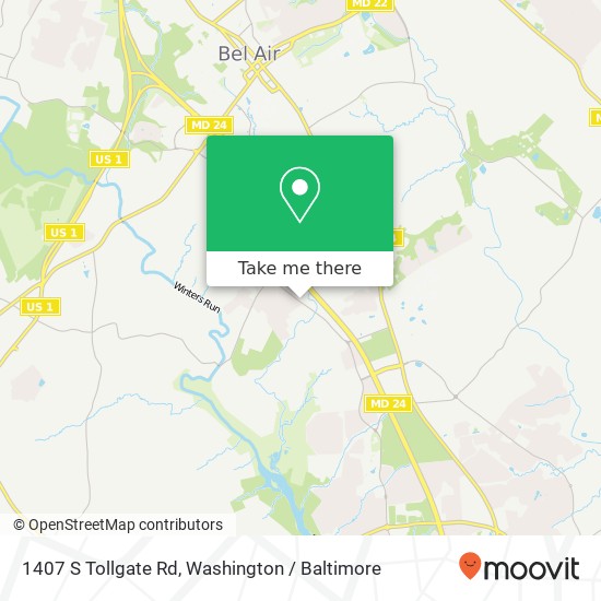 1407 S Tollgate Rd, Bel Air, MD 21015 map