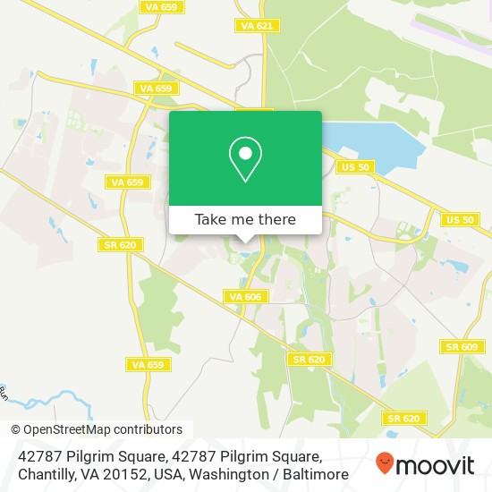 Mapa de 42787 Pilgrim Square, 42787 Pilgrim Square, Chantilly, VA 20152, USA