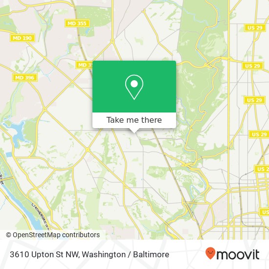 3610 Upton St NW, Washington, DC 20008 map