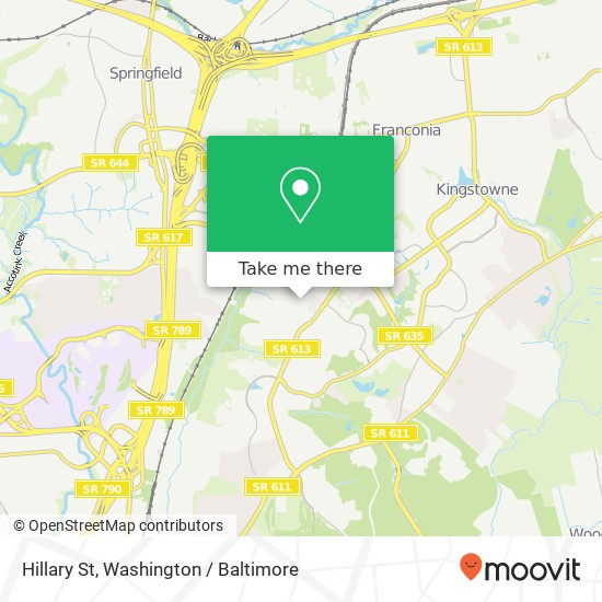 Mapa de Hillary St, Alexandria, VA 22315