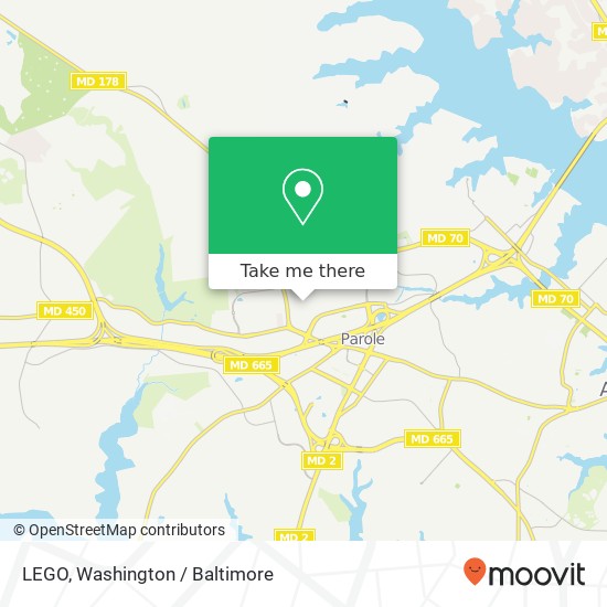 LEGO, Annapolis, MD 21401 map