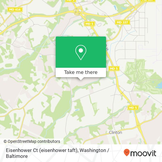 Eisenhower Ct (eisenhower taft), Temple Hills, MD 20748 map