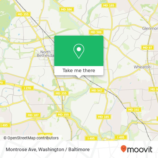 Montrose Ave, Garrett Park, MD 20896 map